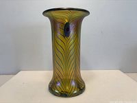 Full view of vase showing shape and pattern