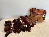 Both wool bags side by side on table