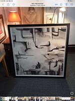 Framed painting front view