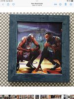 Front view of framed print showing artwork and frame