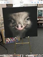 Front view of entire canvas on easel