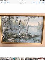 Full view of framed print showing artwork, frame and signature