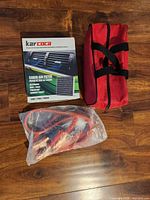 All three items: Karcoca filter box, jumper cables, AAA bag