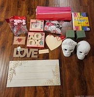 All items laid out on floor