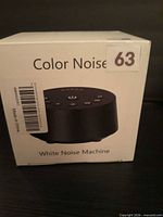 Front of Colour Noise white noise machine retail box showing product image and branding
