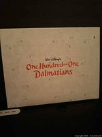 Front of original envelope with One Hundred and One Dalmatians title