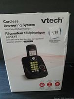 Front of VTech CS6224-11 cordless answering system retail box