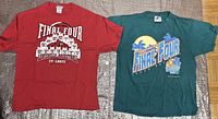 Front view of both T-shirts side by side