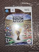 Front view of Wii 2010 FIFA World Cup South Africa game case