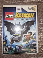 Front view of Wii Lego Batman game case
