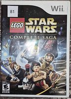 Front view of Wii LEGO Star Wars: The Complete Saga game case