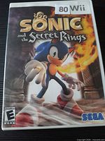Front cover of Sonic and the Secret Rings Wii game case