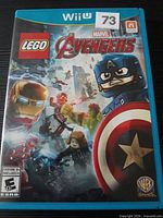 Front cover of Wii U Lego Marvel Avengers game case