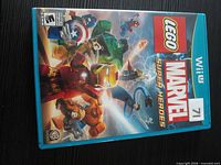 Front cover of Wii U LEGO Marvel Super Heroes case