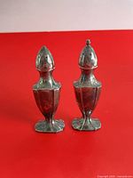 Front view of both shakers standing upright