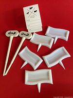 Group shot of all stakes and stickers