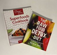 Front covers of both cookbooks
