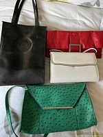 overview of four bags laid out