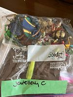 Bagged assortment of jewelry pieces