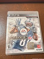 Front cover of Madden NFL 13 PS3 case