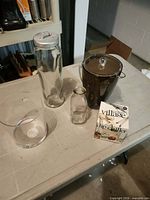 Group shot of all five items on table