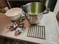 all items grouped on table