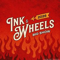 Event logo graphics for Ink & Wheels Big Show 2026