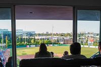 View from suite over baseball field