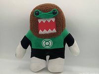 Front view of Domo Green Lantern plush showing suit and emblem