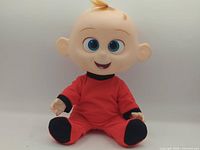 Front view of Jack-Jack doll seated
