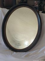 Full view of oval mirror