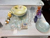 overview of entire assortment on countertop