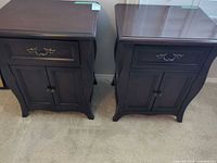 Both nightstands front view