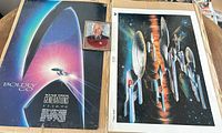 Overview of all three Star Trek items laid out side by side