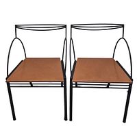 Front view of both chairs side by side