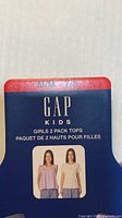 Retail hanger card showing Gap Kids Girls 2 Pack Tops size M/7-8