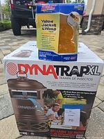 Both boxed traps: Dynatrap DT2000XL and PIC Yellow Jacket & Wasp