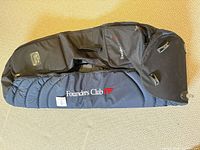 Full view of Founders Club navy blue soft travel golf bag