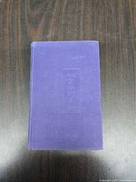 Front cover showing purple cloth with embossed Chinese characters