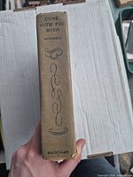 Spine view showing title, author and publisher