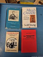 Front covers of all four books displayed