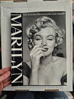 Front cover of hardcover book with dust jacket showing title and Marilyn Monroe portrait