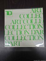 Front cover showing TD logo and green ART COLLECTION typography