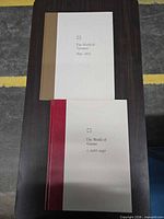 Front covers of both hardcover books showing titles and series style