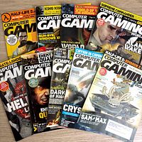 All nine magazines fanned out showing front covers