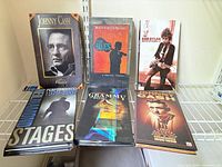 All six CD box sets displayed on shelf