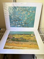 Both matted prints shrink-wrapped on shelf