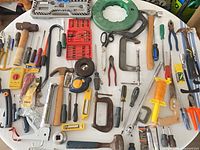 overview of all tools on table