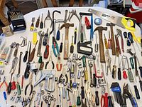 Overview of entire lot spread on table