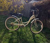 Full left side view of Kent Bayside cruiser bicycle